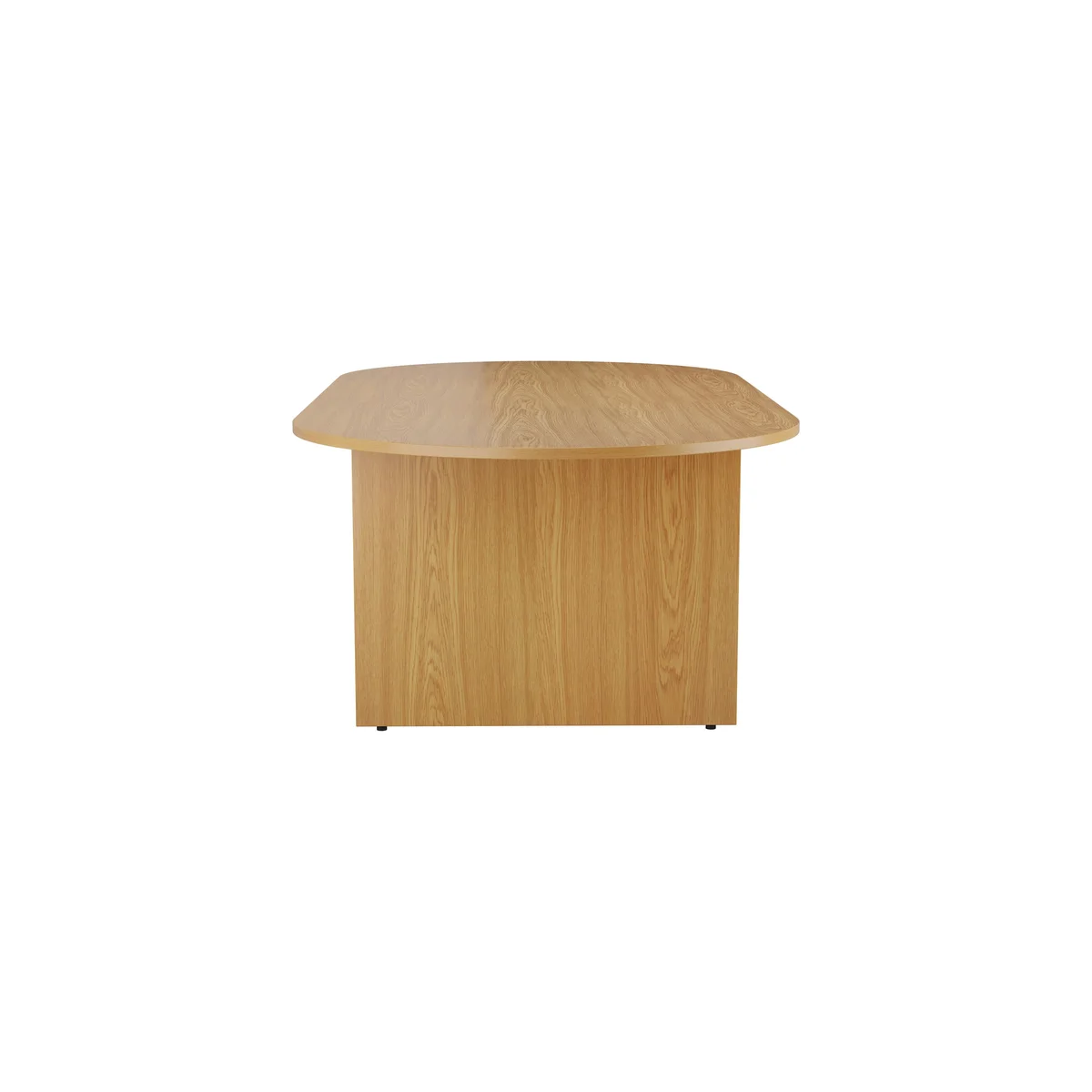 Jemini D-End Meeting Table 1800x1000x730mm Nova Oak KF816691 - Image 2