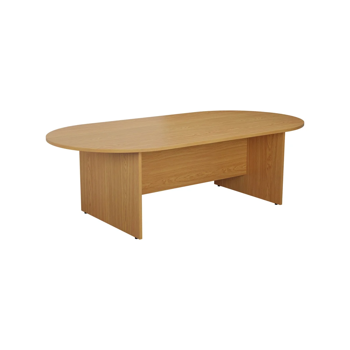 Jemini D-End Meeting Table 1800x1000x730mm Nova Oak KF816691 - Image 3