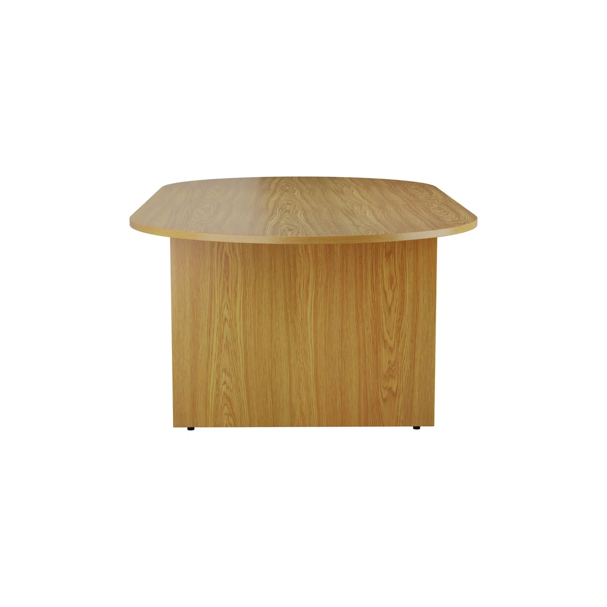 Jemini D-End Meeting Table 2400x1200x730mm Nova Oak KF816715 - Image 3