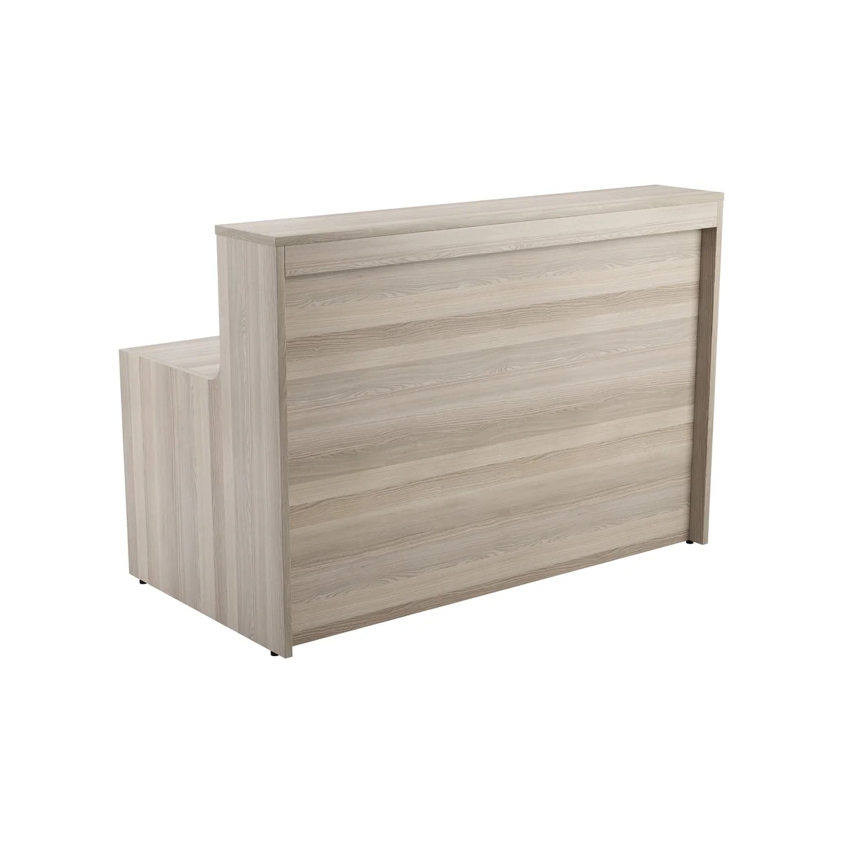 Jemini Reception Unit 1400x800x740mm Grey Oak KF818207 - Image 3