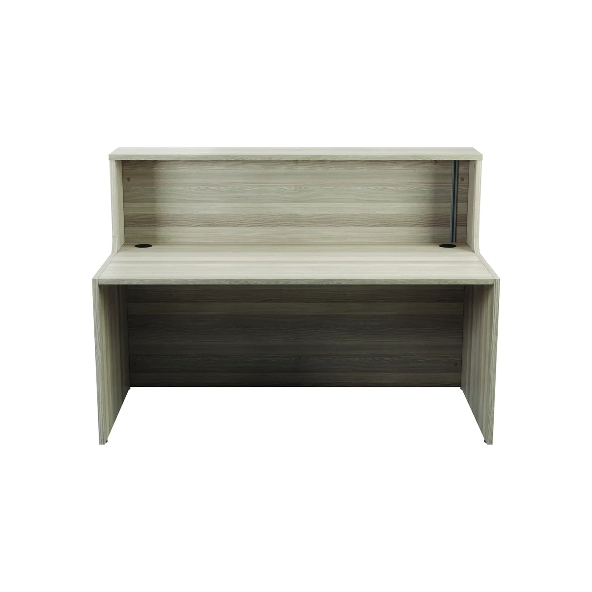 Jemini Reception Unit 1400x800x740mm Grey Oak KF818207 - Image 4