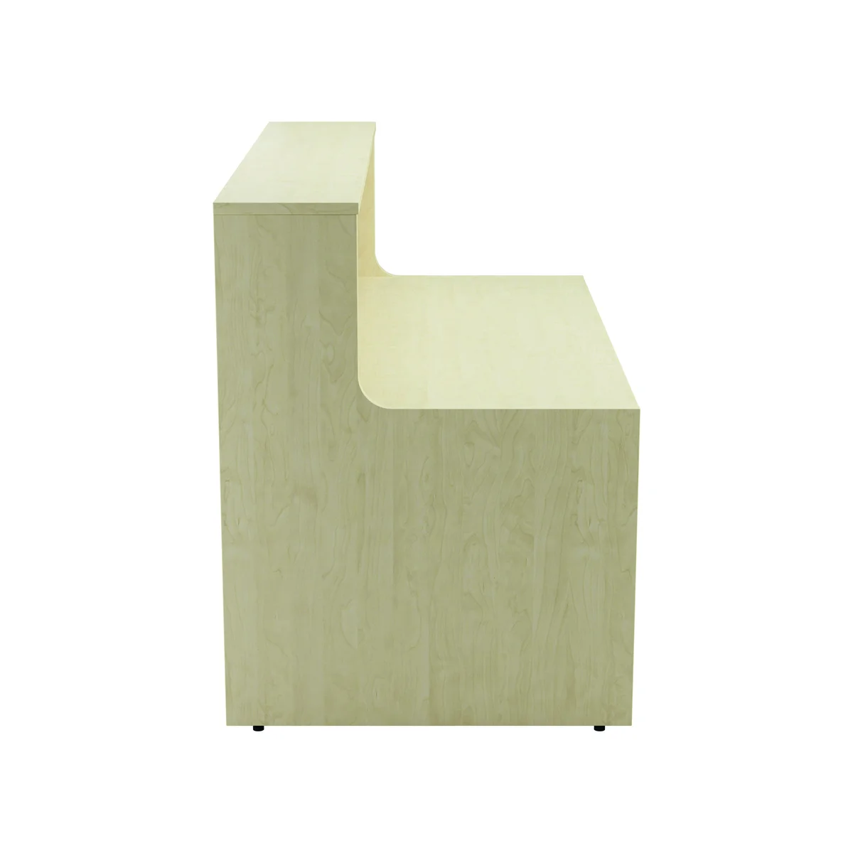 Jemini Reception Unit 1400x800x740mm Maple KF818214 - Image 3