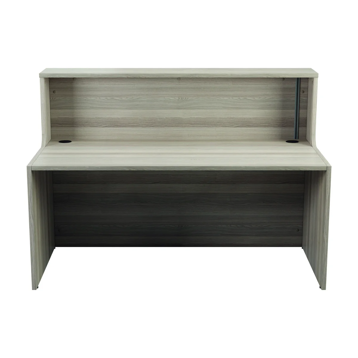 Jemini Reception Unit 1600x800x740mm Grey Oak KF818299 - Image 2