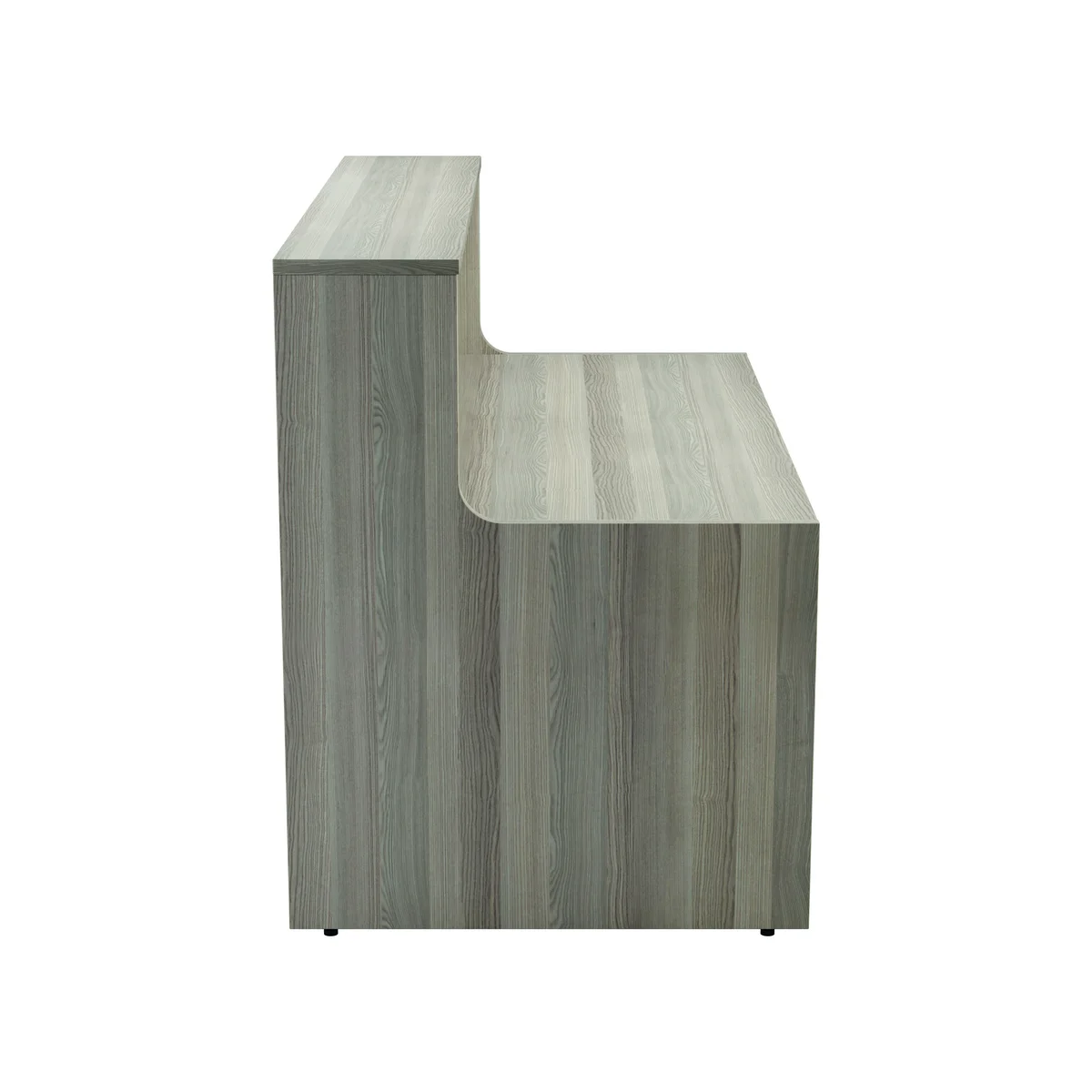 Jemini Reception Unit 1600x800x740mm Grey Oak KF818299 - Image 3