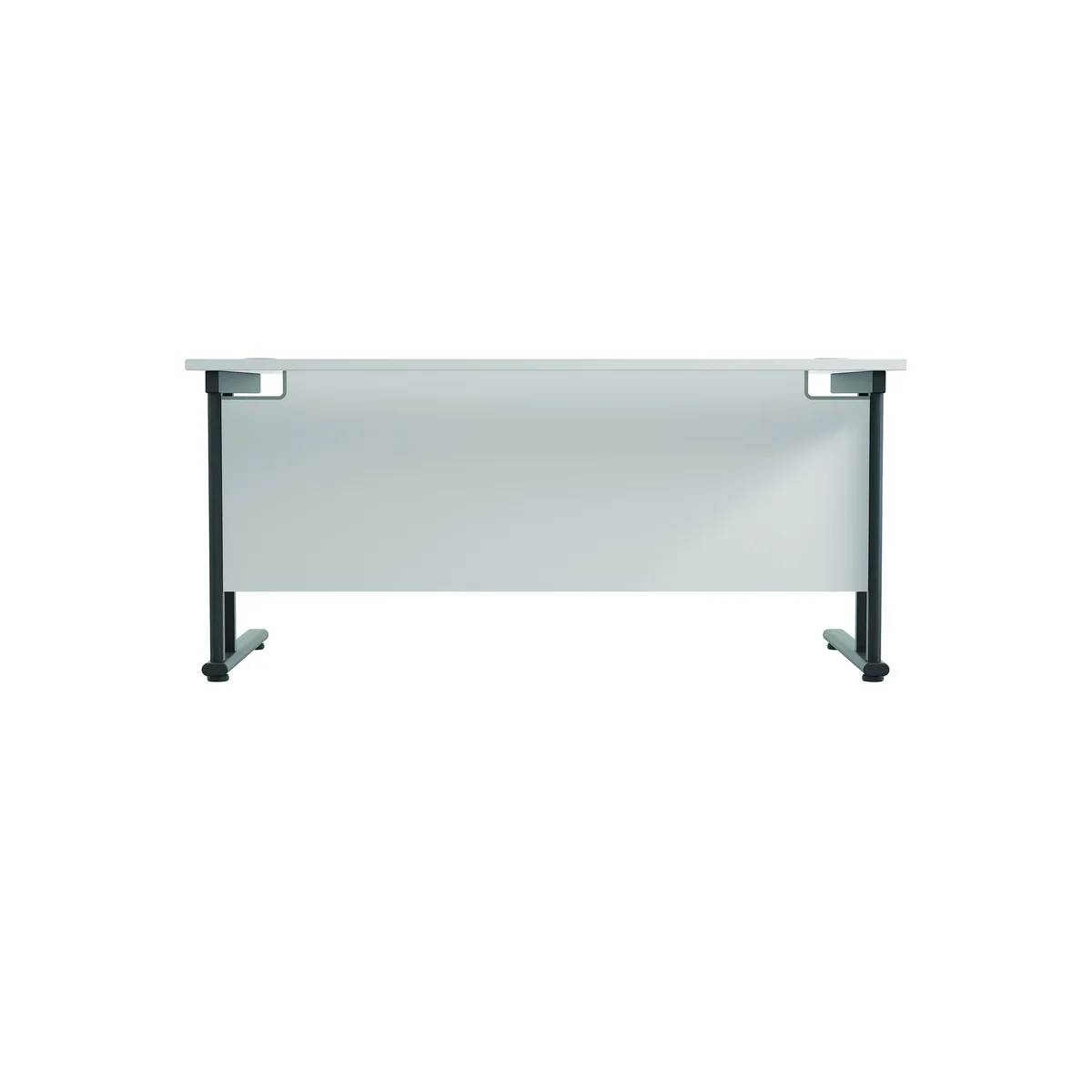 Jemini Rectangular Double Upright Cantilever Desk 1600x800mm White/Black KF820185 - Image 4