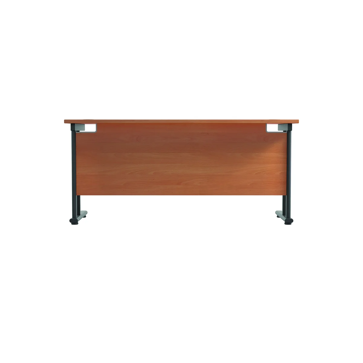 Jemini Rectangular Double Upright Cantilever Desk 1800x600x730mm Beech/Black KF820192 - Image 4