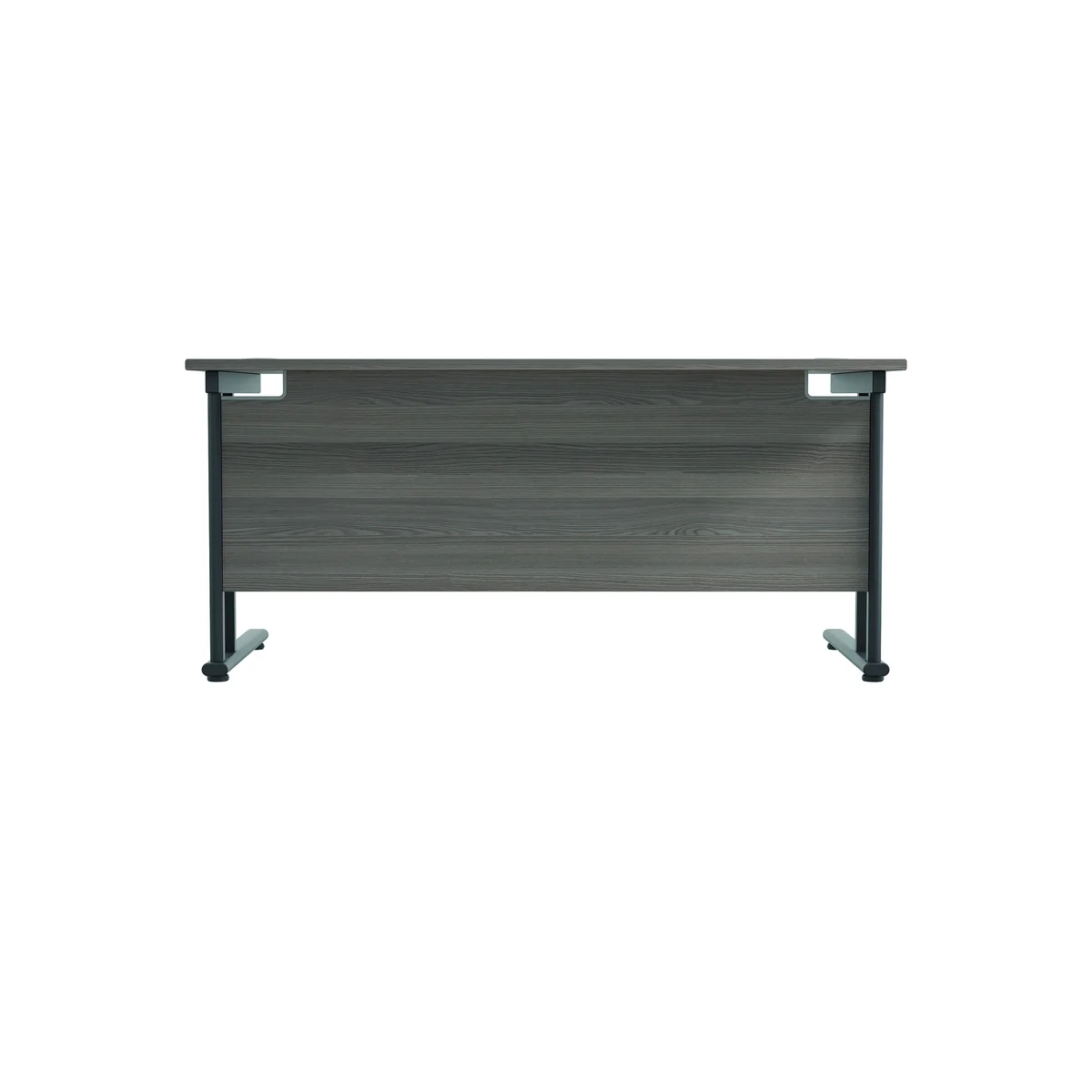 Jemini Rectangular Double Upright Cantilever Desk 1800x800x730mm Grey Oak/Black KF820277 - Image 4