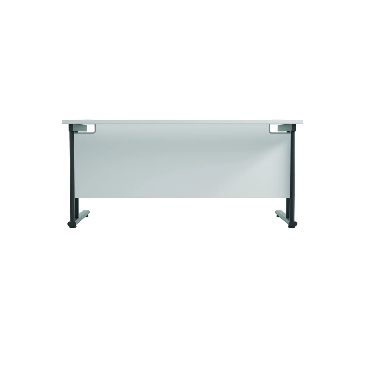 Jemini Rectangular Double Upright Cantilever Desk 1800x800x730mm White/Black KF820307 - Image 4