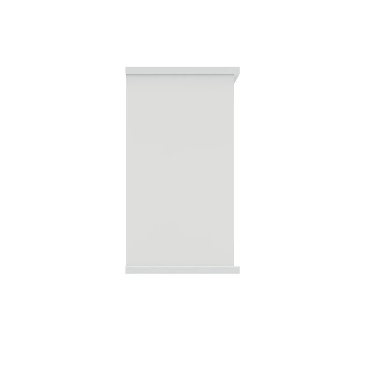 Polaris Bookcase 1 Shelf 800x400x730mm Arctic White KF821086 - Image 2