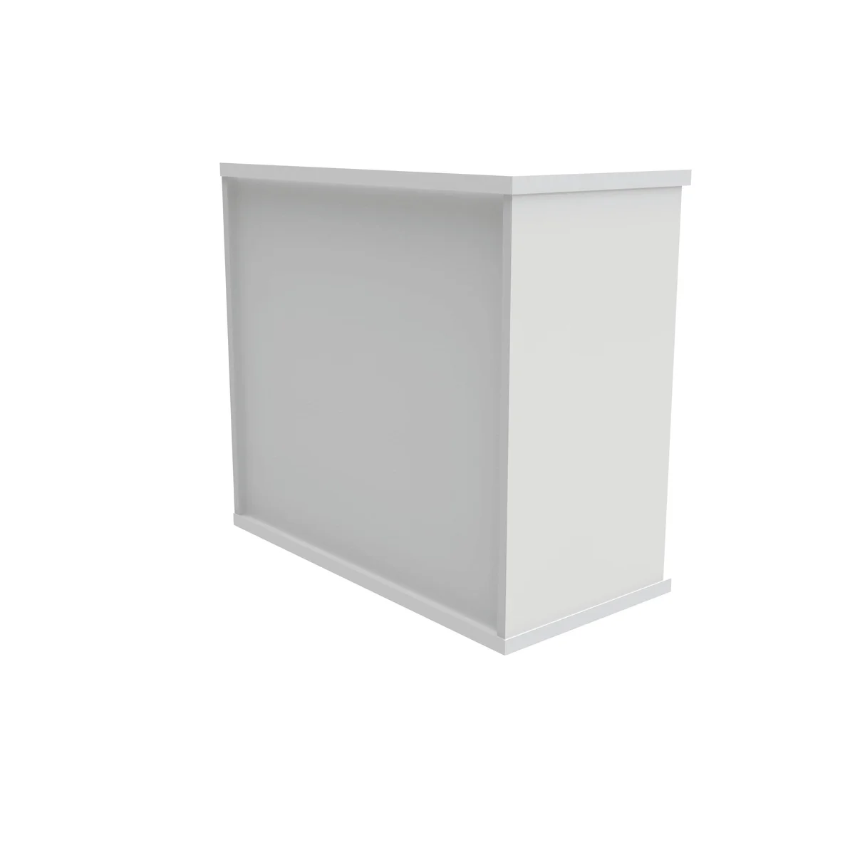 Polaris Bookcase 1 Shelf 800x400x730mm Arctic White KF821086 - Image 3