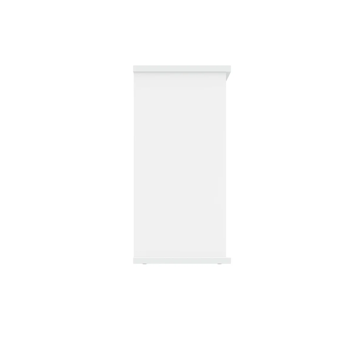 Polaris Bookcase 1 Shelf 800x400x816mm Arctic White KF821096 - Image 2
