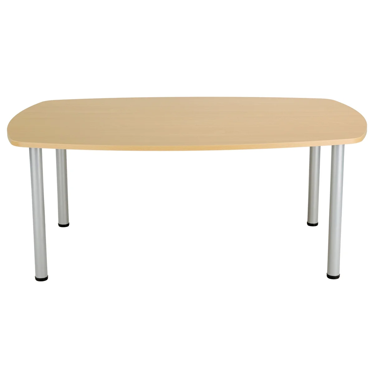 Jemini Boardroom Table Pole Leg 1800x1200x730mm Nova Oak KF821847 - Image 2