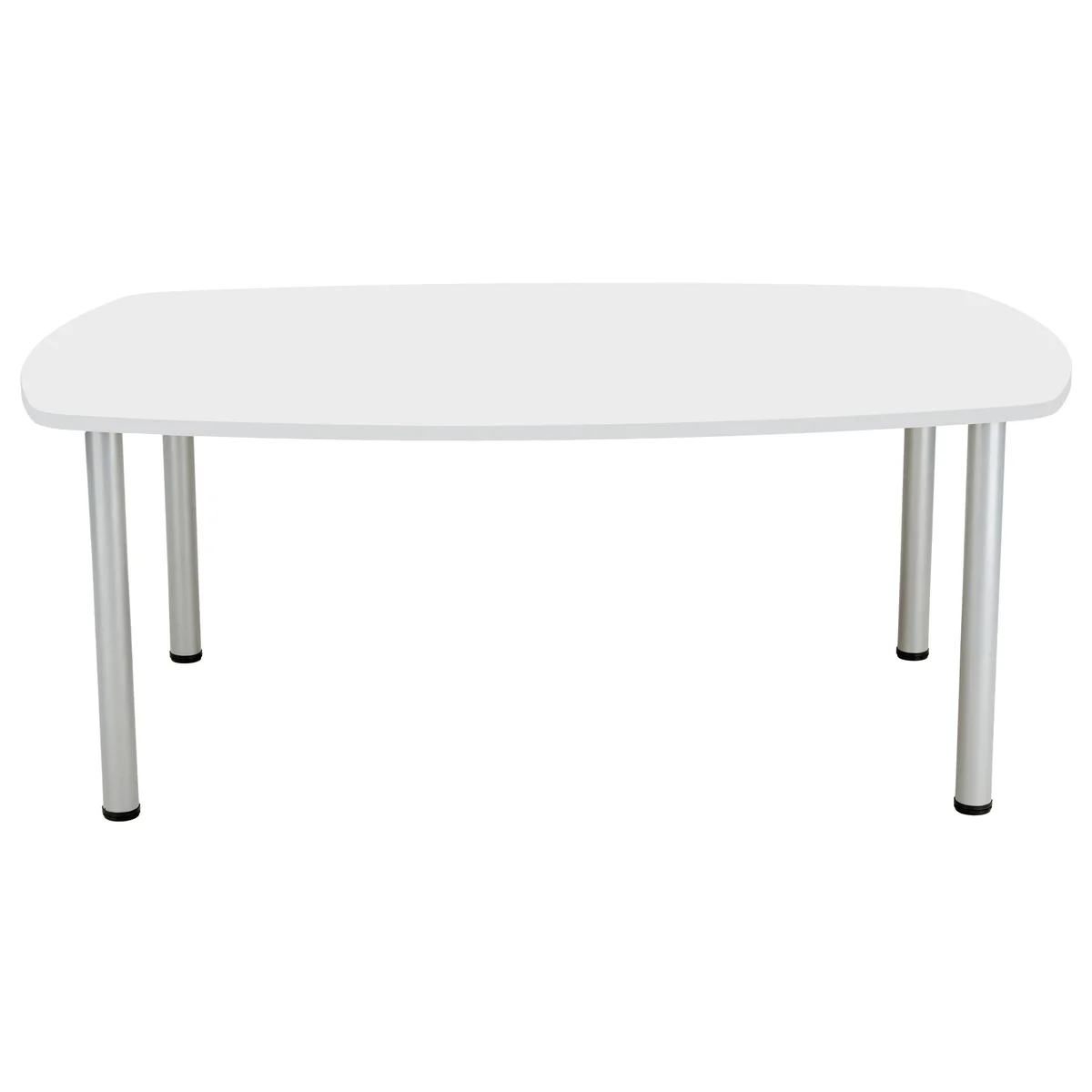 Jemini Boardroom Table Pole Leg 1800x1200x730mm White KF821922 - Image 2