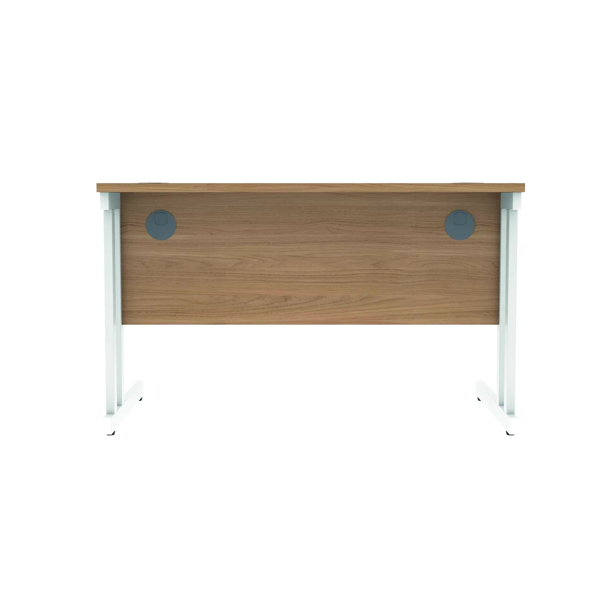Polaris Rectangular Double Upright Cantilever Desk 1200x800x730mm Norwegian Beech/White KF822130 - Image 4