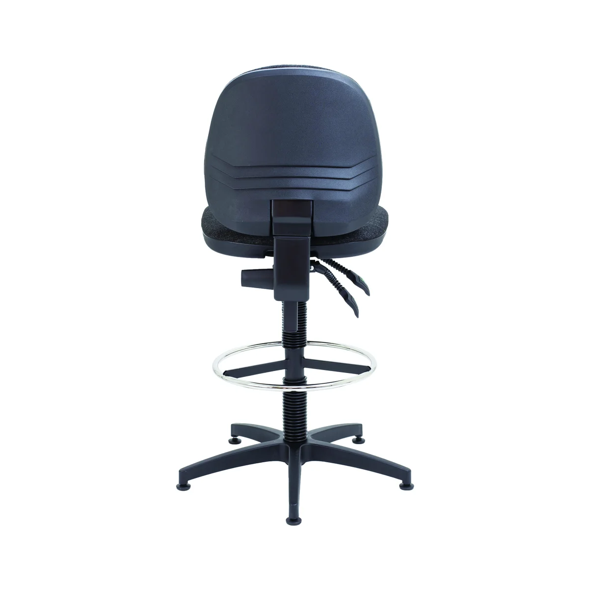Jemini Medium Back Operator Chair Fixed D-Kit Charcoal KF822461 - Image 4