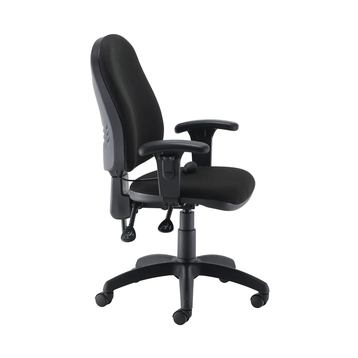 Jemini Intro Posture Chair with Arms 640x640x990-1160mm Black KF822592 - Image 2