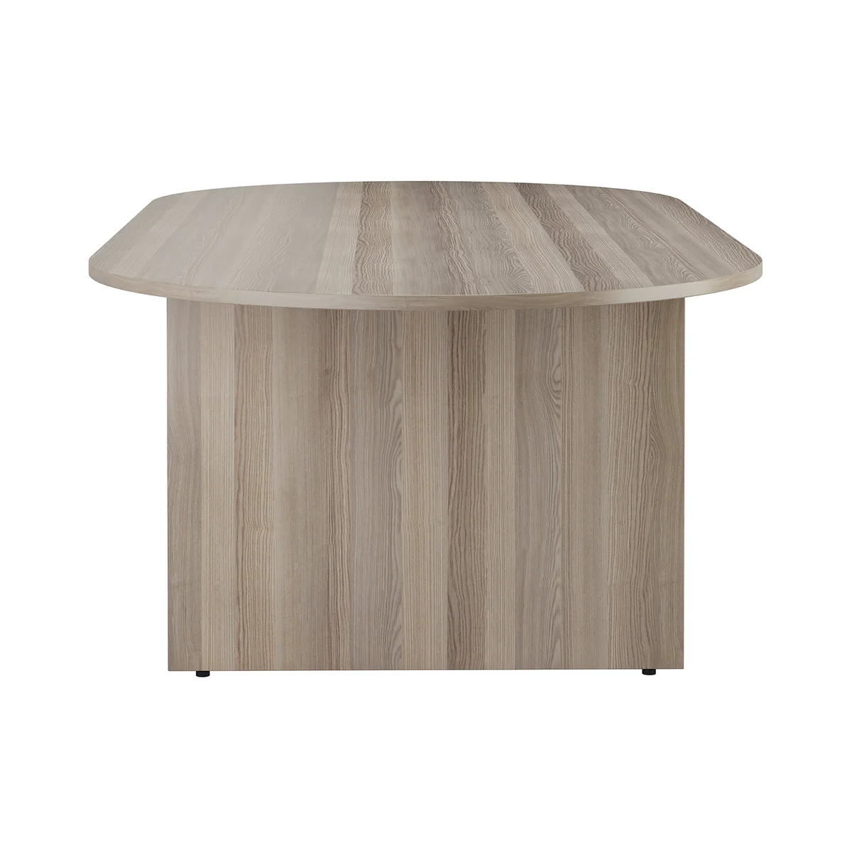 Jemini D-End Meeting Table 1800x1000x730mm Grey Oak KF822653 - Image 3