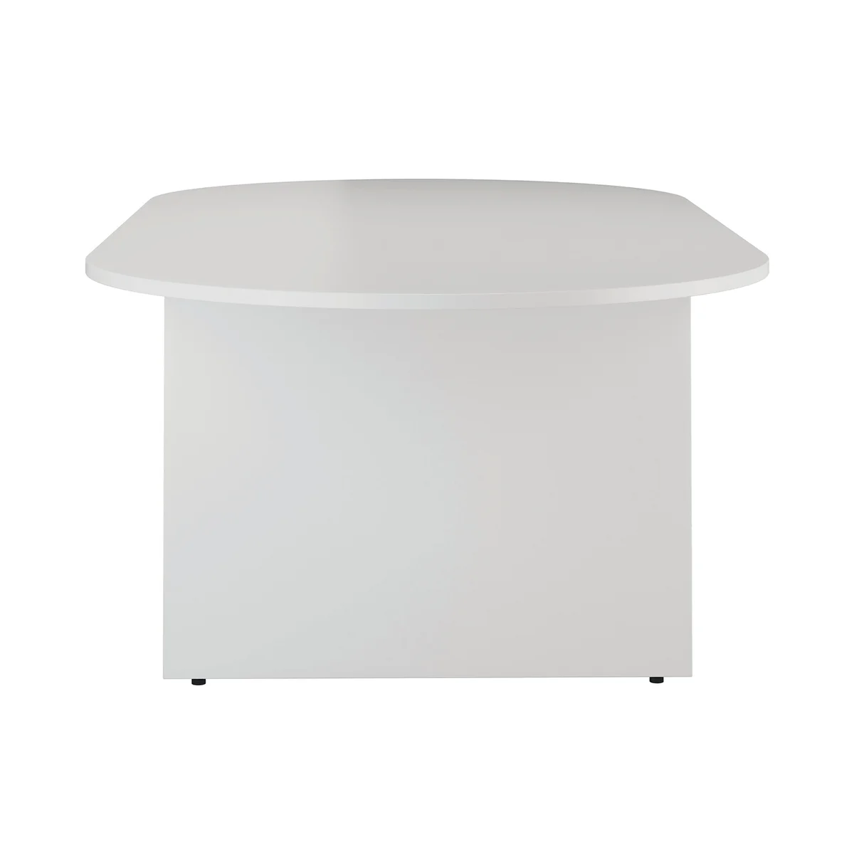 Jemini D-End Meeting Table 1800x1000x730mm White KF822677 - Image 3