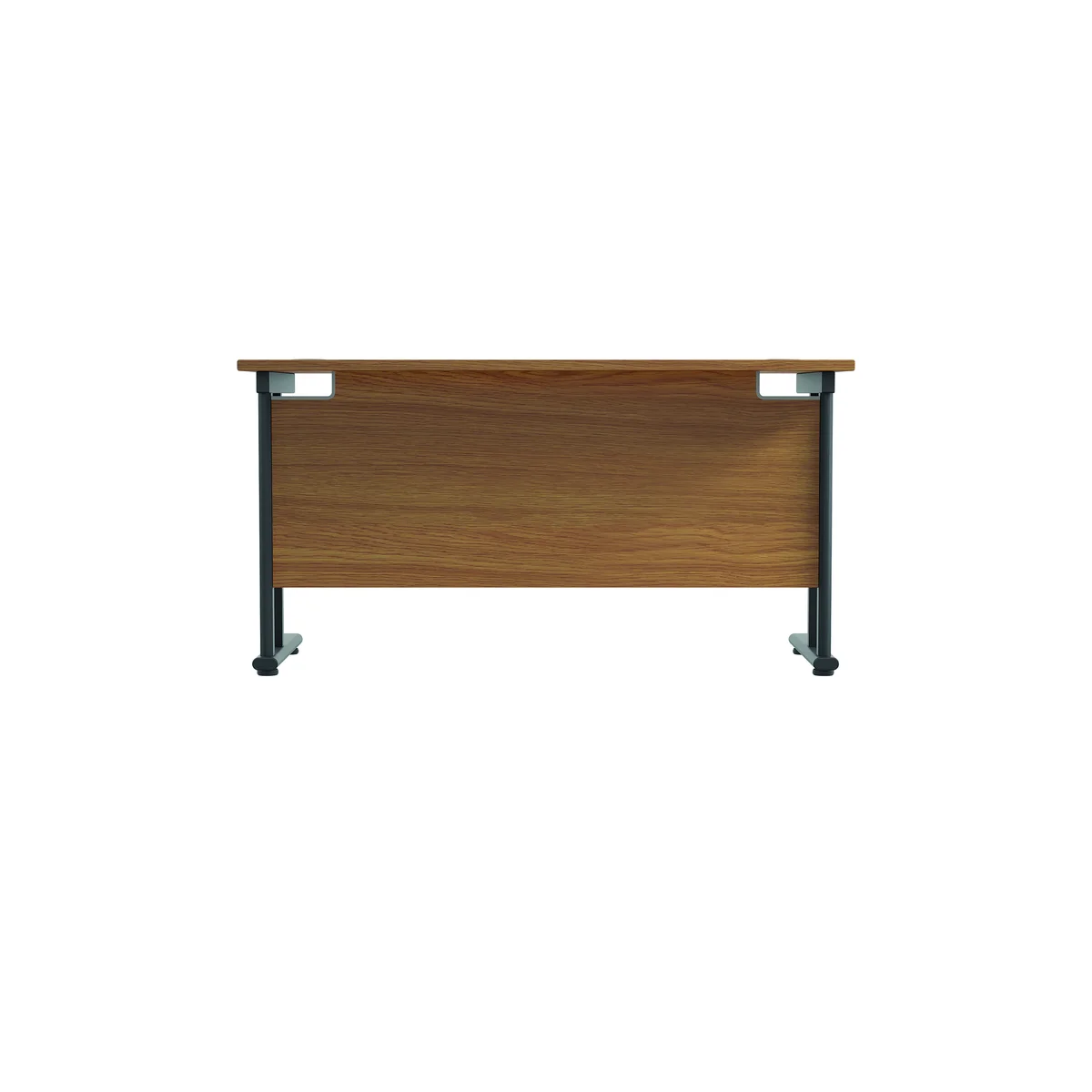 Jemini Rectangular Double Upright Cantilever Desk 1200x600x730mm Nova Oak/Black KF822981 - Image 4