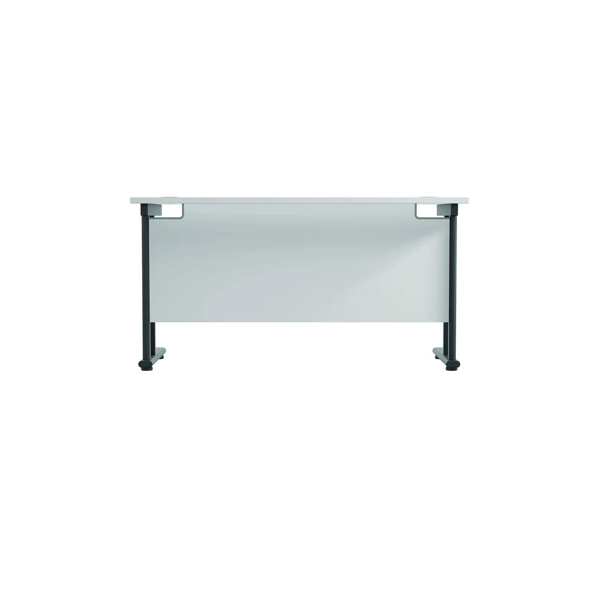Jemini Rectangular Double Upright Cantilever Desk 1200x600x730mm White/Black KF822998 - Image 4