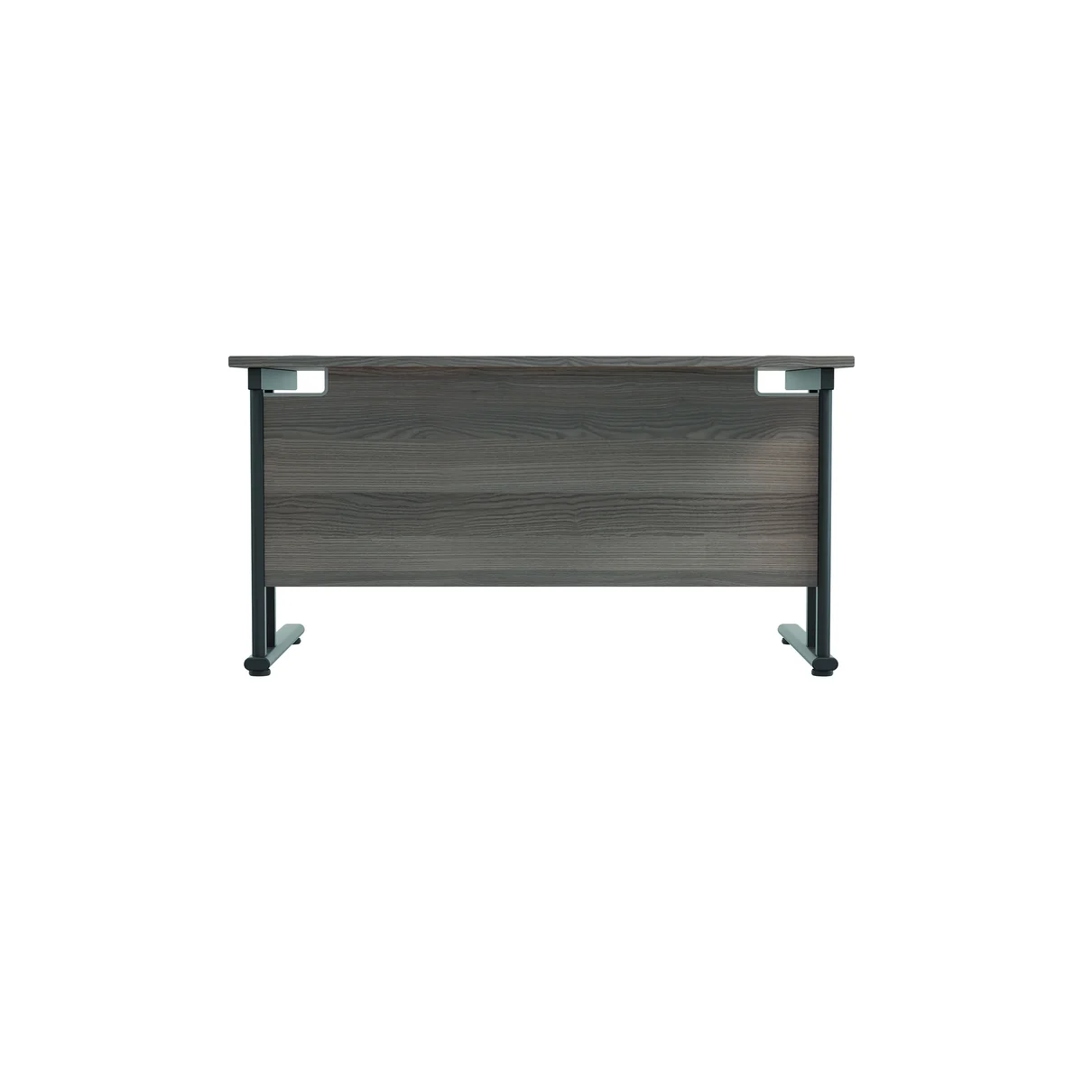 Jemini Rectangular Double Upright Cantilever Desk 1200x800x730mm Grey Oak/Black KF823032 - Image 4