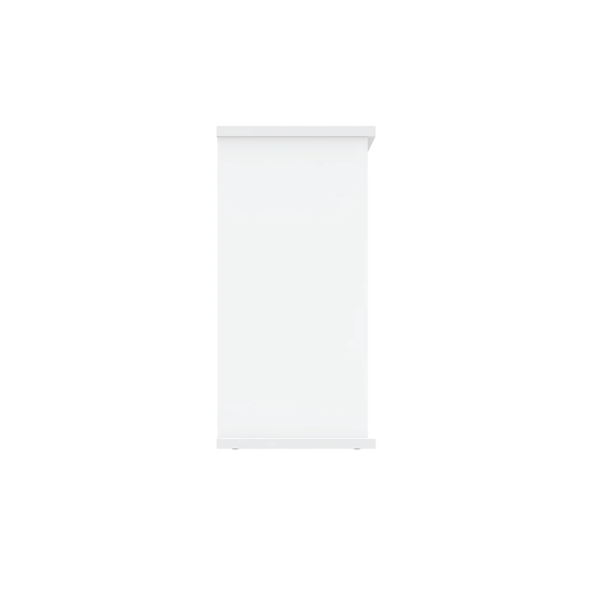 Astin Bookcase 1 Shelf 800x400x816mm Arctic White KF823797 - Image 2