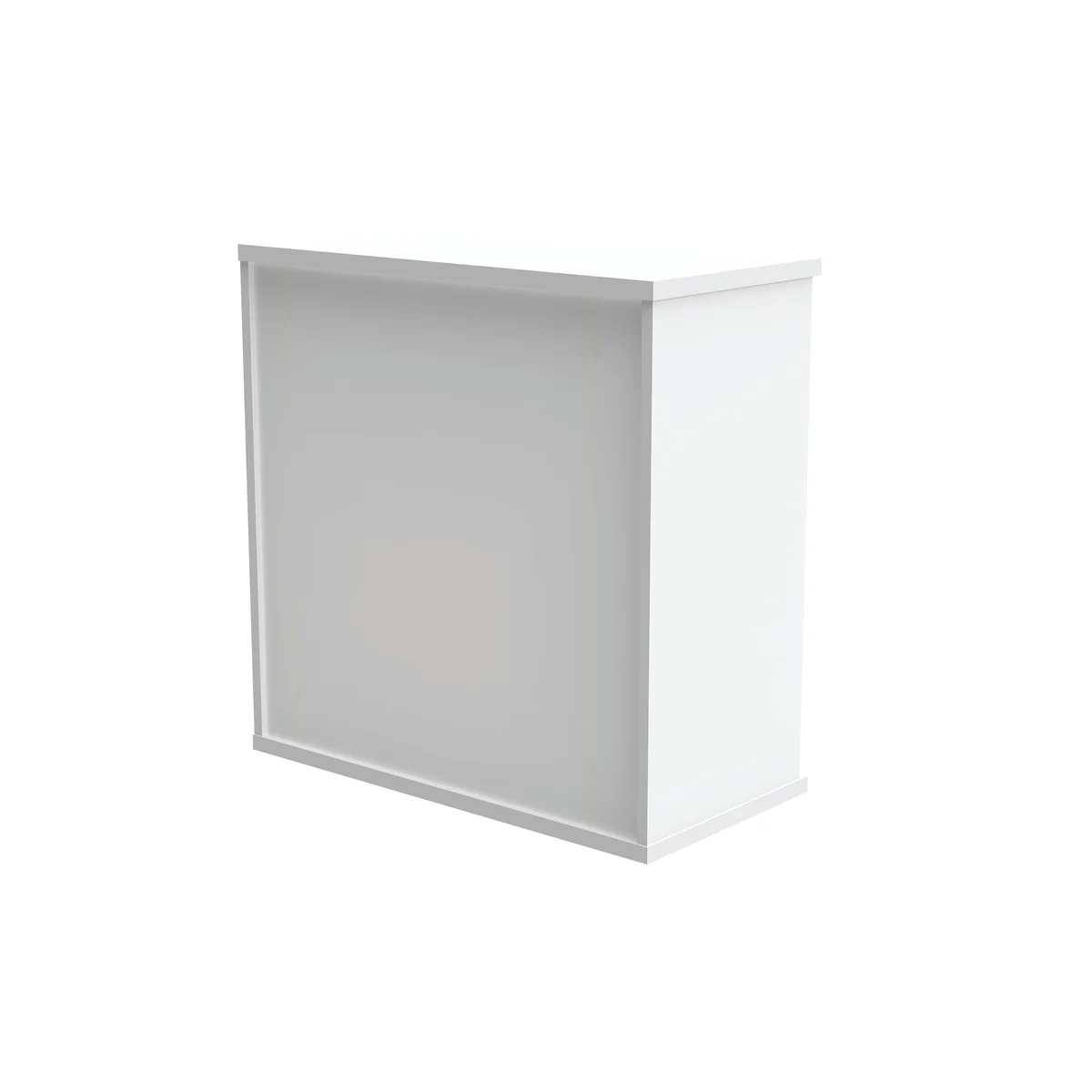 Astin Bookcase 1 Shelf 800x400x816mm Arctic White KF823797 - Image 3
