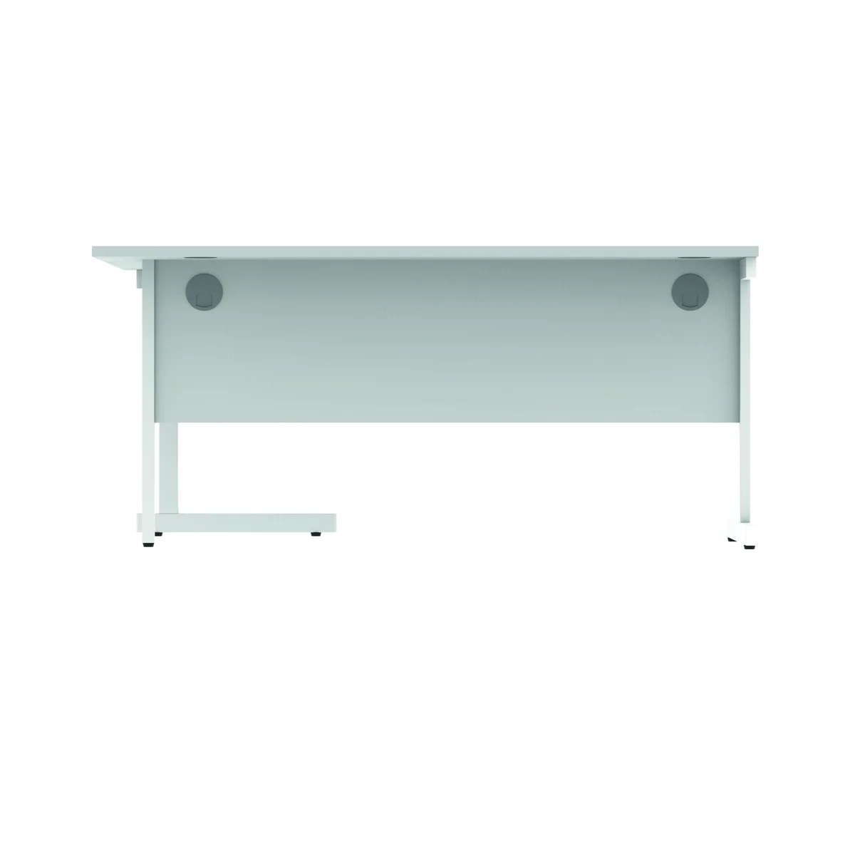 Astin Radial Right Hand SU Cantilever Desk 1600x1200x730mm Arctic White/Arctic White KF824190 - Image 4