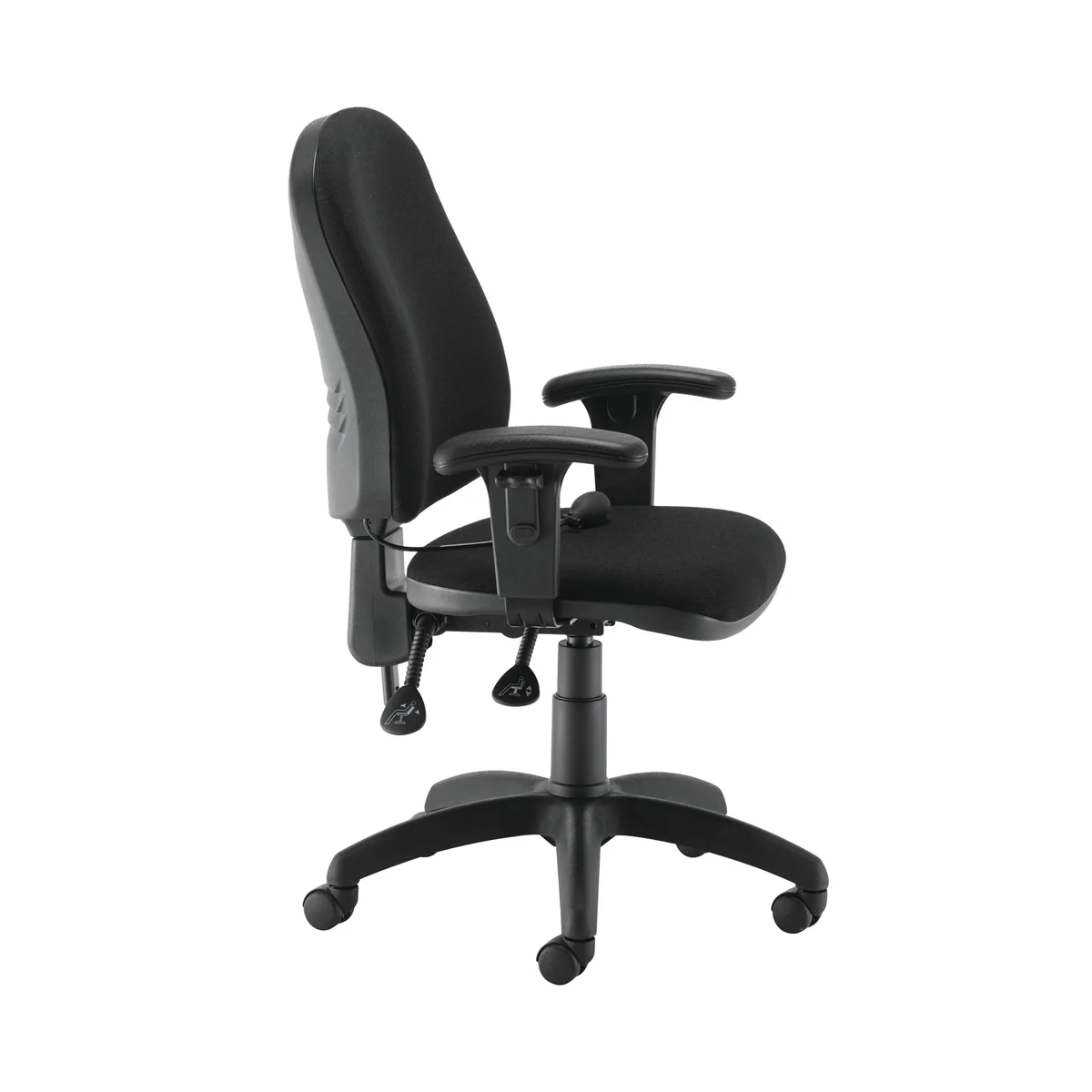 Jemini Intro Posture Chair with Adjustable Arms 640x640x990-1160mm Charcoal KF838994 - Image 2