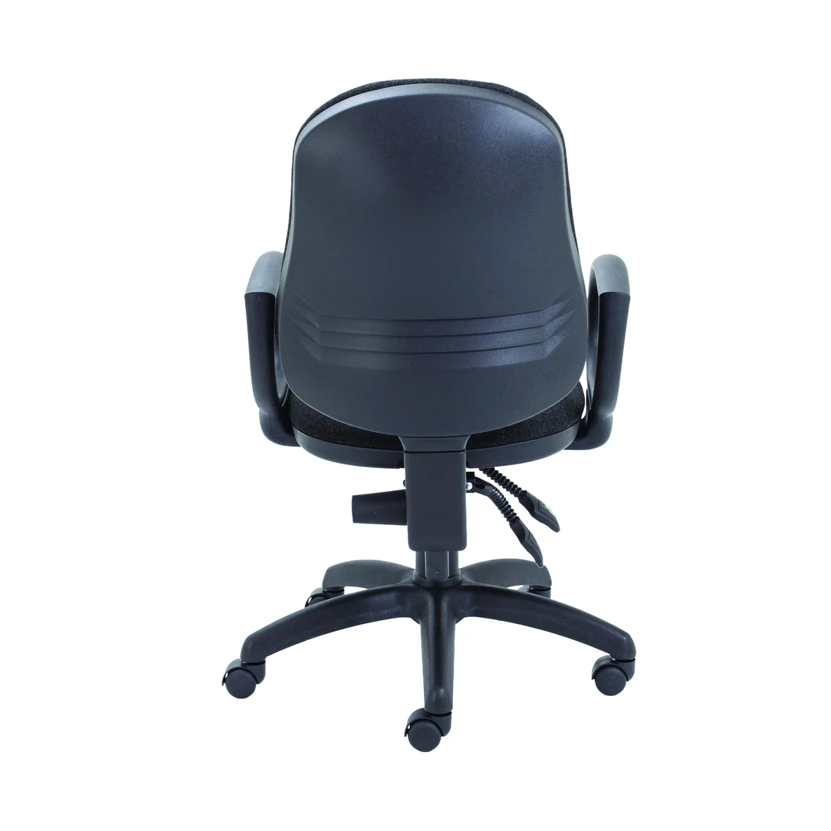 First High Back Operator Chair with Fixed Arms 640x640x985-1175mm Charcoal KF839242 - Image 4