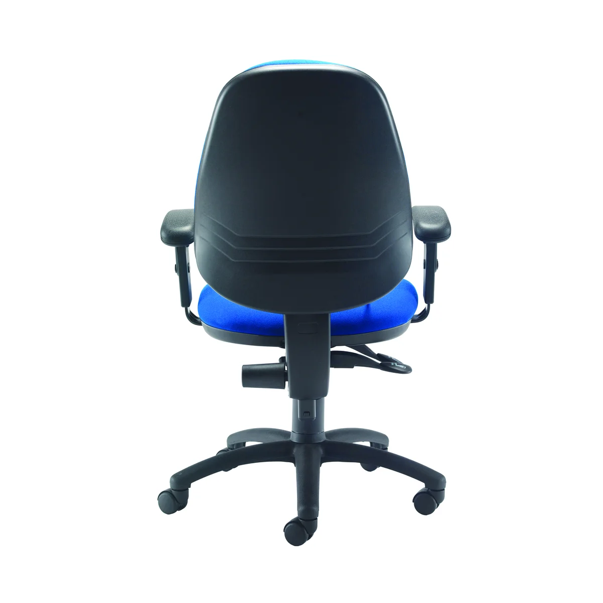 First High Back Posture Chair with Adjustable Arms 640x640x990-1160mm Blue KF839325 - Image 4