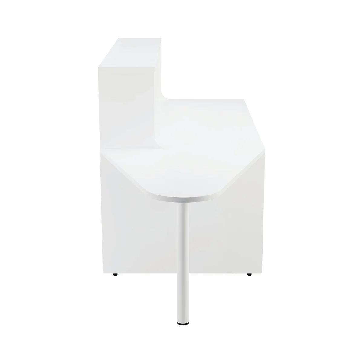 Jemini Reception Unit with Extension 1600x800x740mm White KF839540 - Image 3