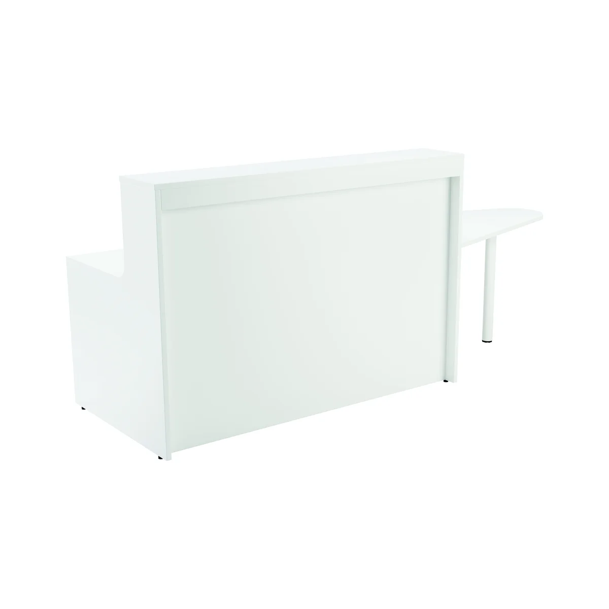 Jemini Reception Unit with Extension 1600x800x740mm White KF839540 - Image 4