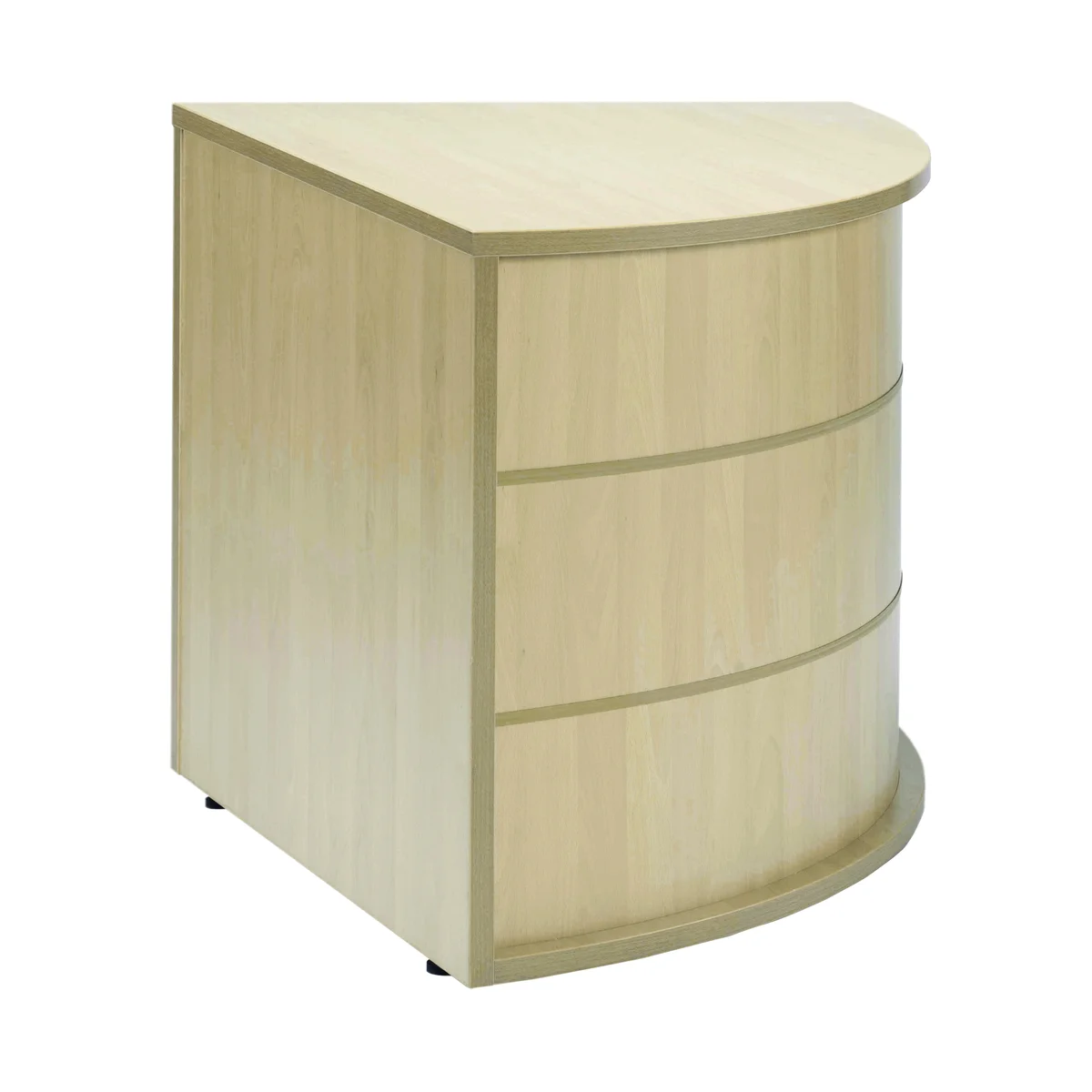 Jemini Reception Modular Corner Desk Unit 800x800x740mm Maple KF840169 - Image 4