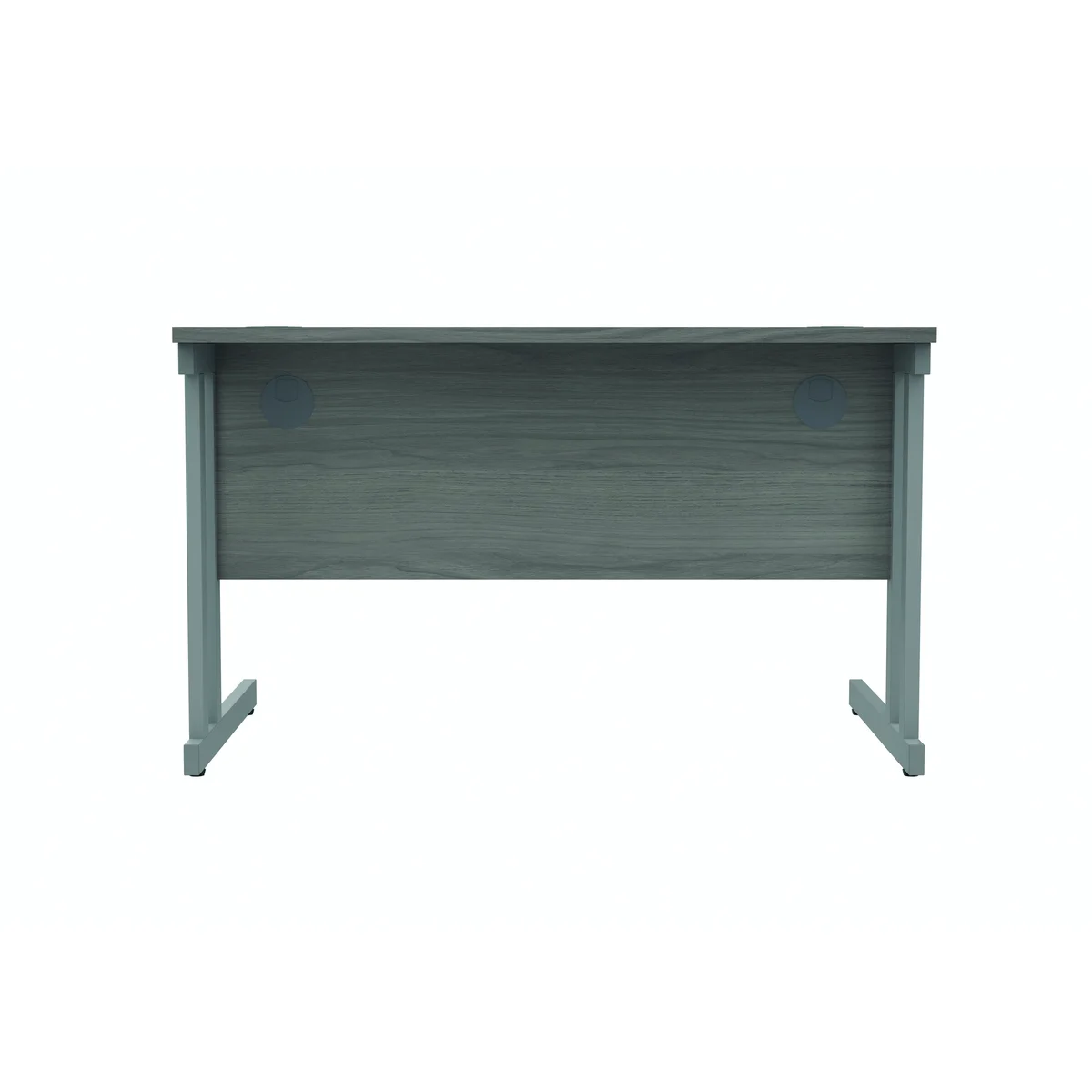 Polaris Rectangular Double Upright Cantilever Desk 1200x800x730mm Alaskan Grey Oak/Silver KF882363 - Image 4