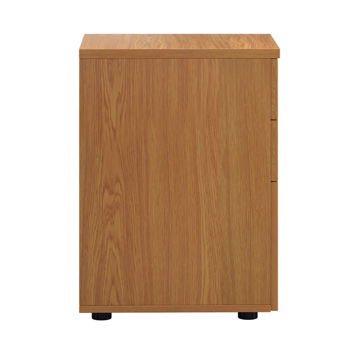 First 3 Drawer Under Desk Pedestal 404x500x690mm Nova Oak KF90260 - Image 3