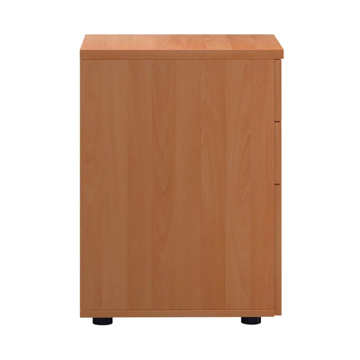 First 3 Drawer Under Desk Pedestal 404x500x690mm Beech KF90261 - Image 3
