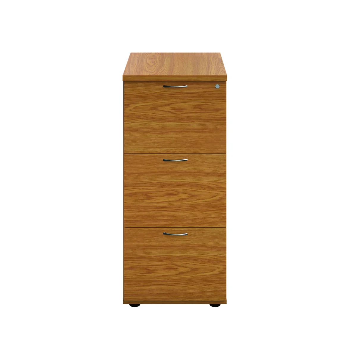 Jemini 3 Drawer Filing Cabinet 464x600x1030mm Nova Oak KF90461 - Image 4
