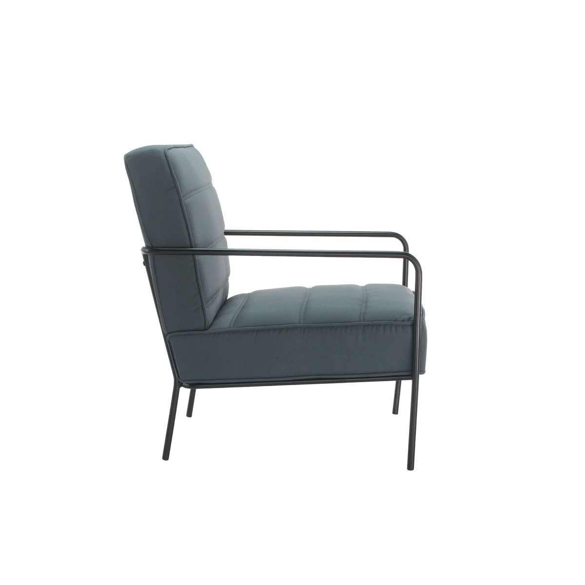 Jemini Wire Frame Reception Armchair 620x880x830mm Grey KF90472 - Image 2