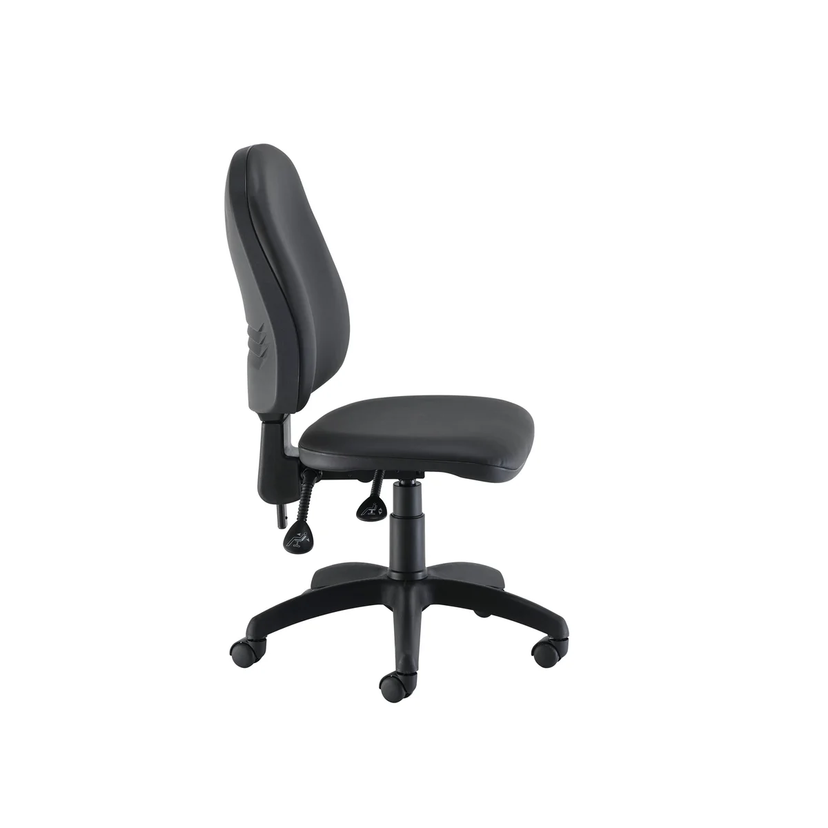 Jemini Teme High Back Operator Chair 640x640x985-1175mm Polyurethane Black KF90530 - Image 2