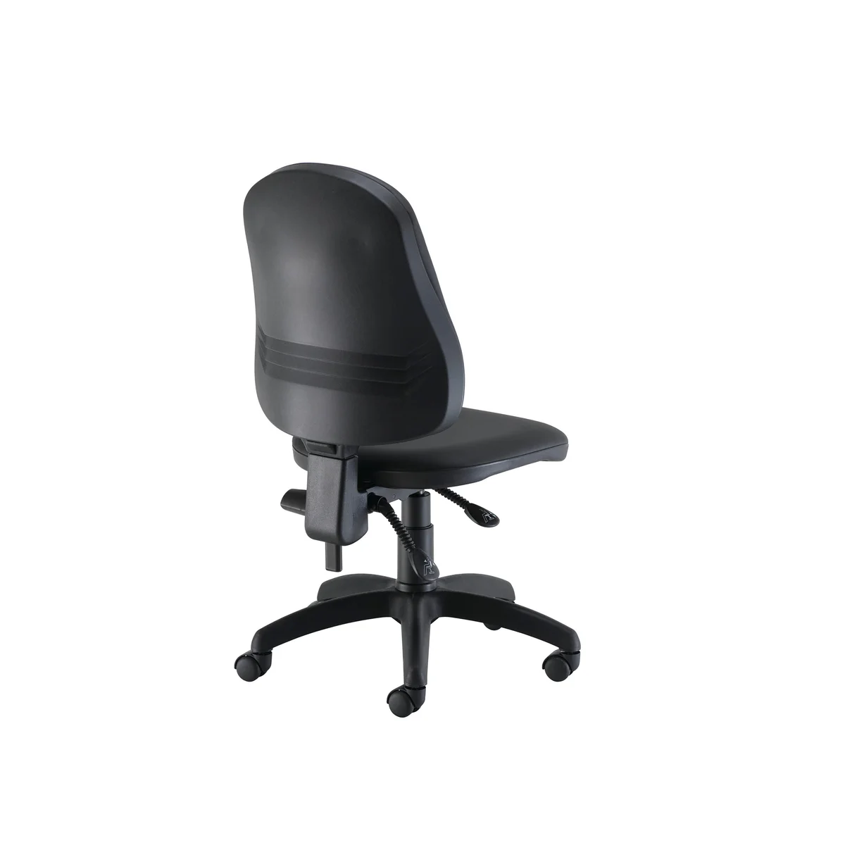 Jemini Teme High Back Operator Chair 640x640x985-1175mm Polyurethane Black KF90530 - Image 3