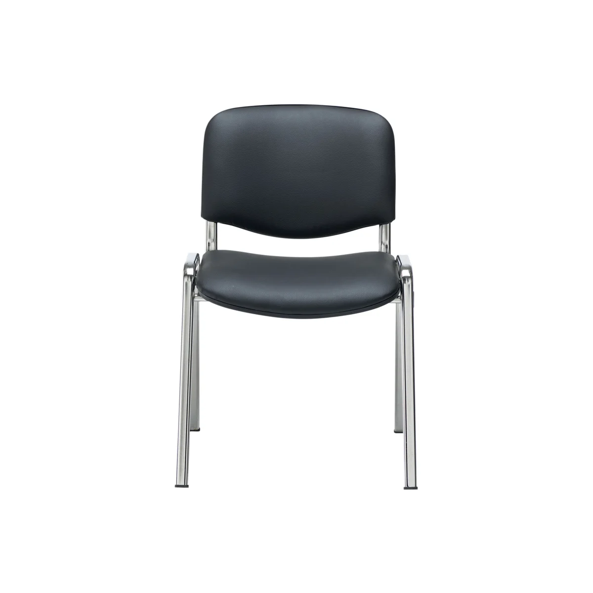 Jemini Multipurpose Stacking Chair 532x585x805mm Chrome/Black Polyurethane KF90563 - Image 2