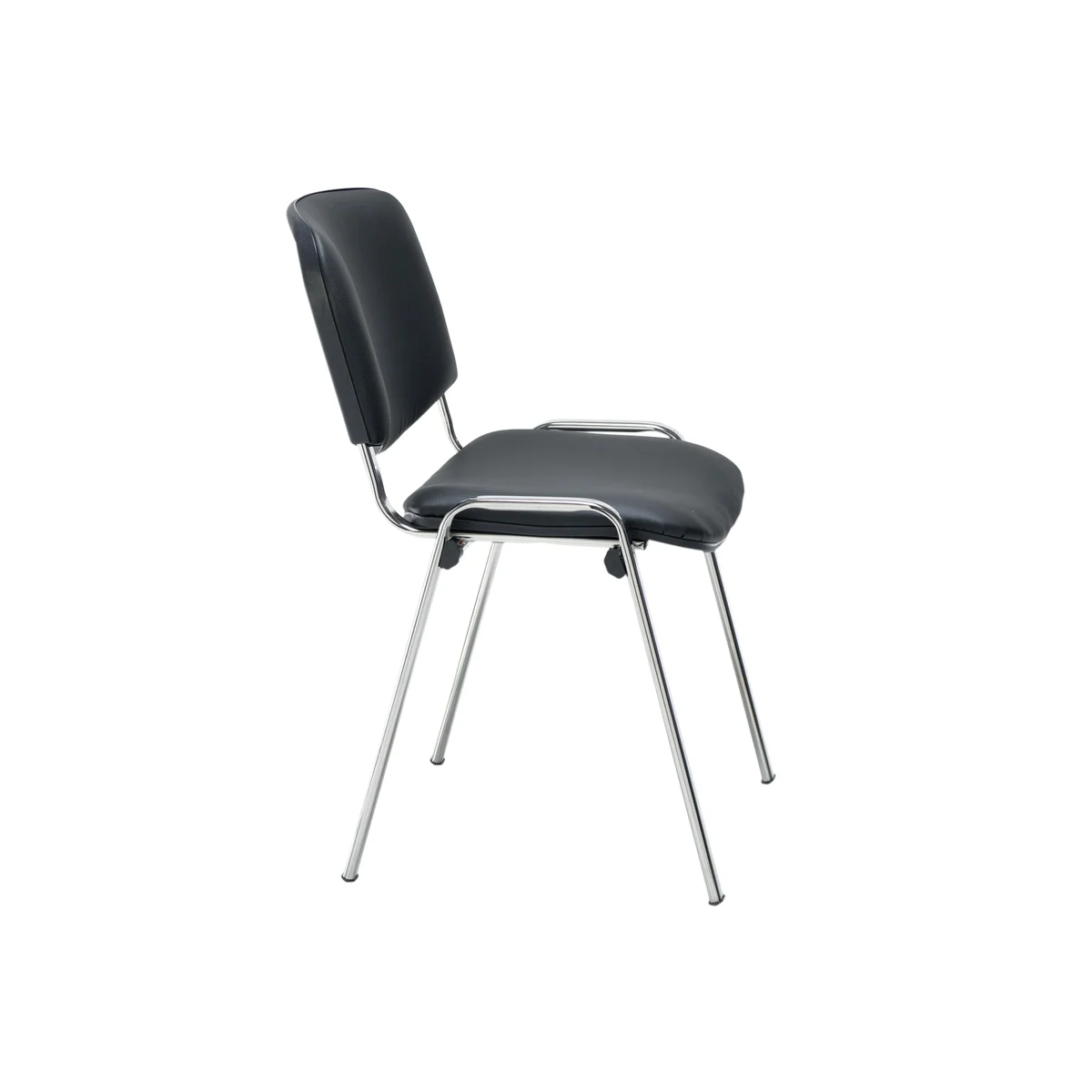 Jemini Multipurpose Stacking Chair 532x585x805mm Chrome/Black Polyurethane KF90563 - Image 3