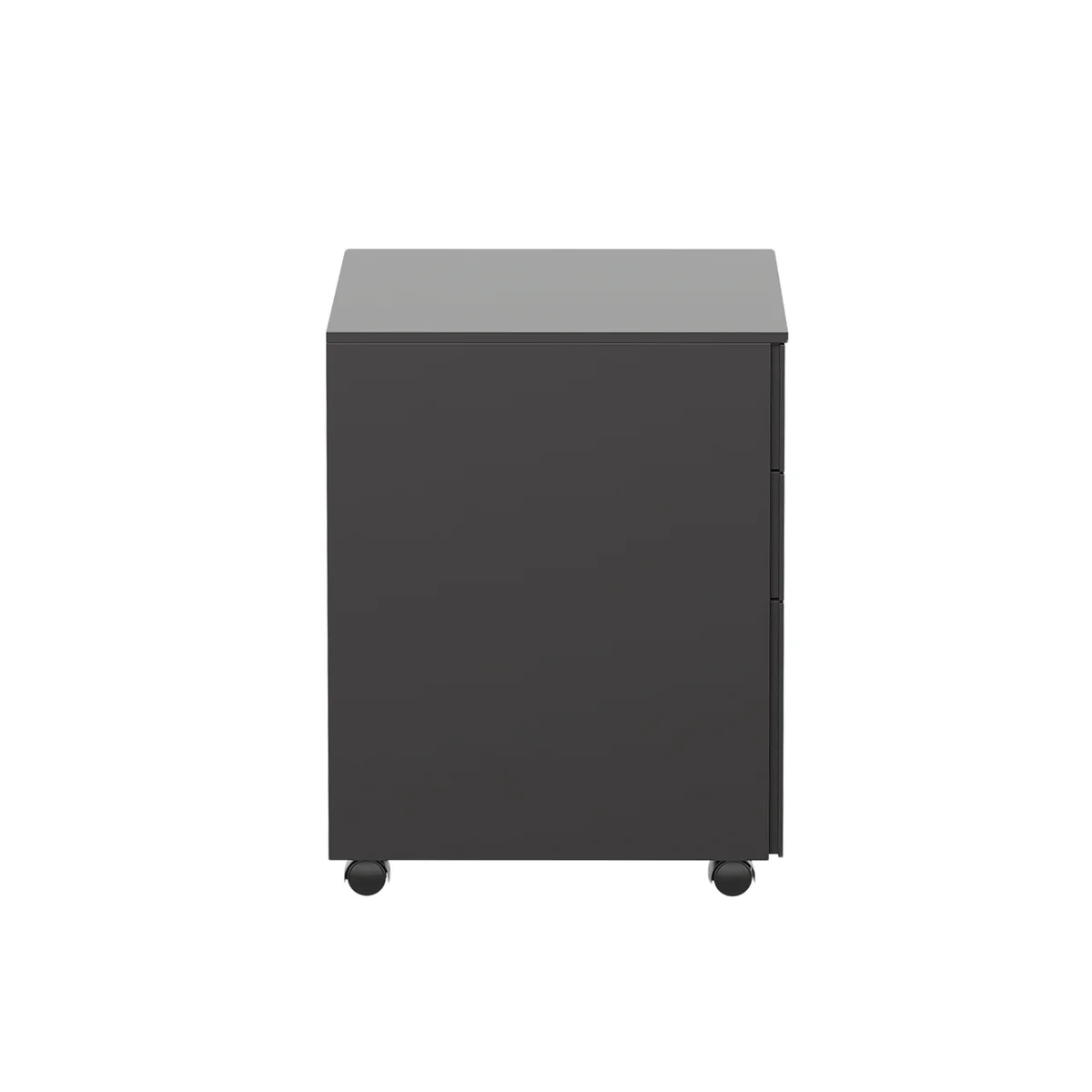 Jemini Contract 3 Drawer Mobile Desk Pedestal 380x470x615 Black KF90689 - Image 2