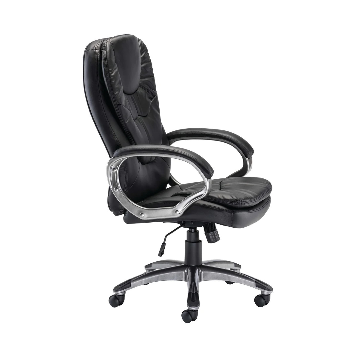 Arista Murcia High Back Executive Chair 700x325x650mm Leather Look Black KF97092 - Image 2