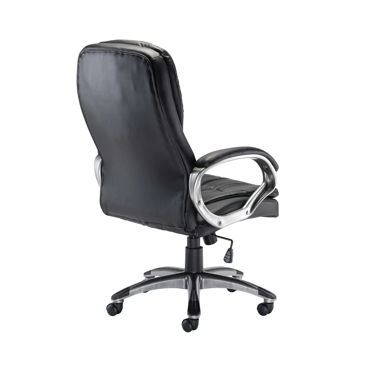 Arista Murcia High Back Executive Chair 700x325x650mm Leather Look Black KF97092 - Image 3