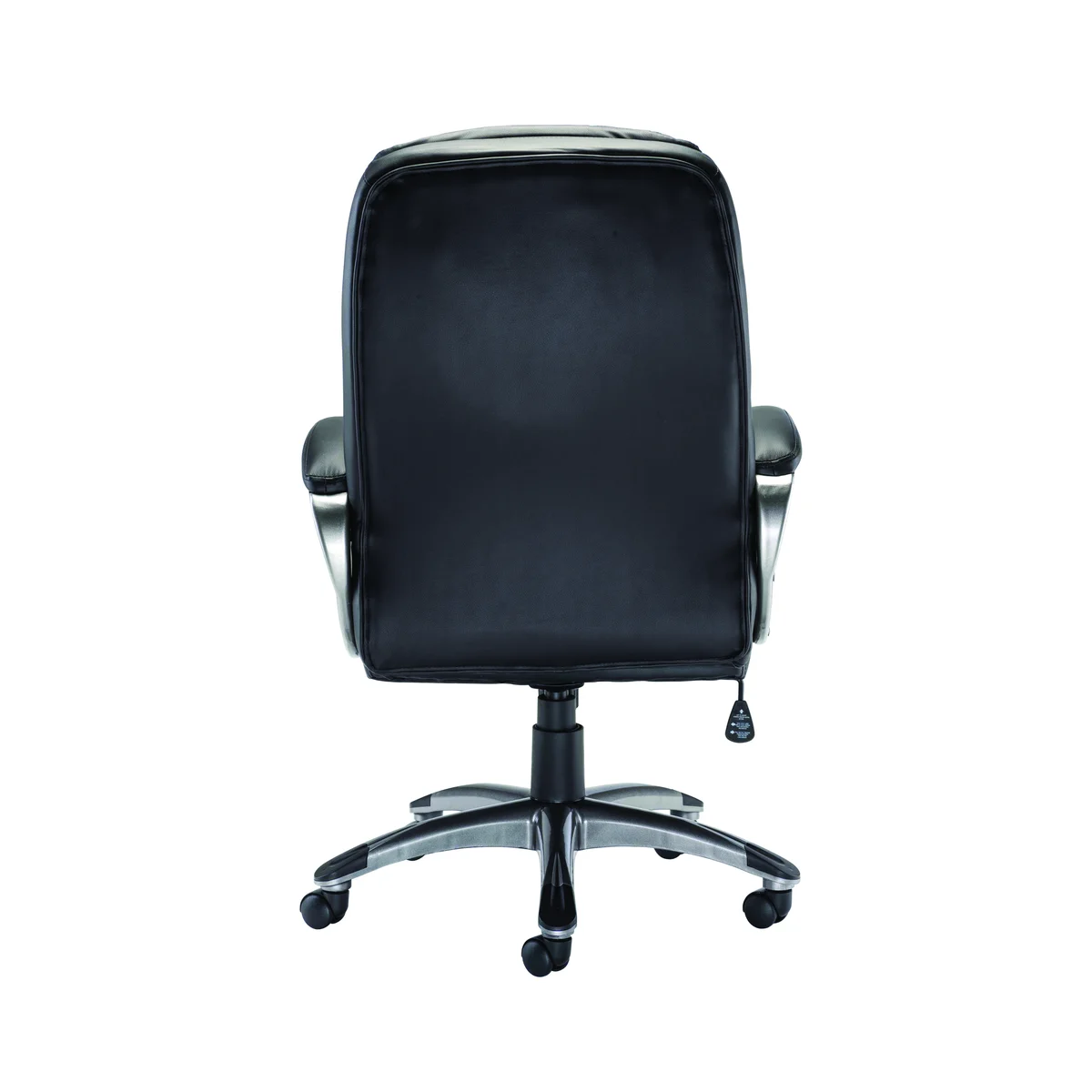 Arista Murcia High Back Executive Chair 700x325x650mm Leather Look Black KF97092 - Image 4