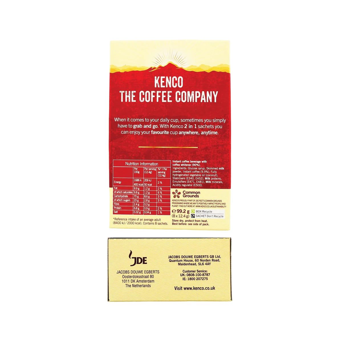 Kenco Smooth White Coffee Sachets 12.4g (Pack of 8) FOKEN042 - Image 2
