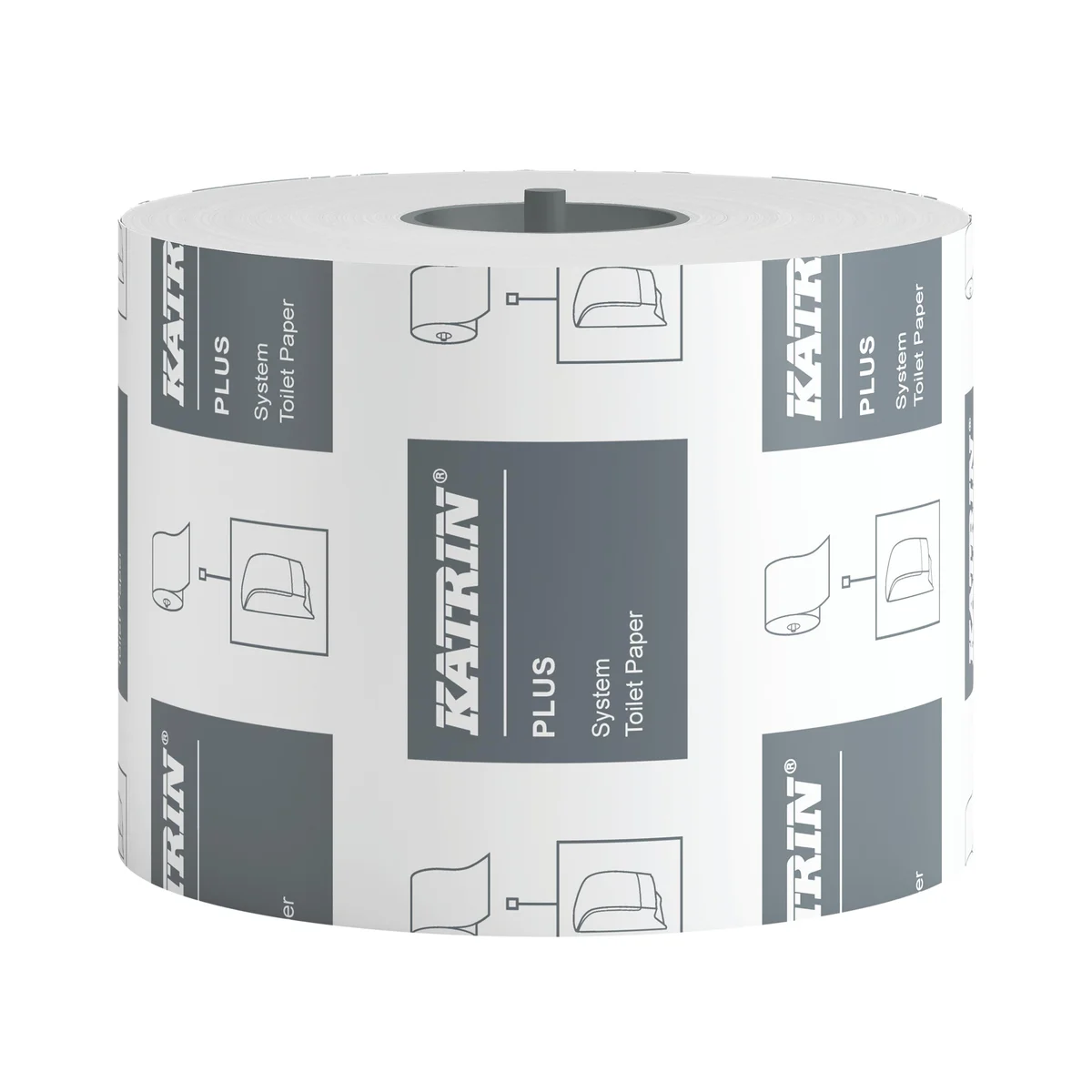 Katrin Plus System Paper Toilet Roll 2-Ply 684 Sheets White (Pack of 36) 87365