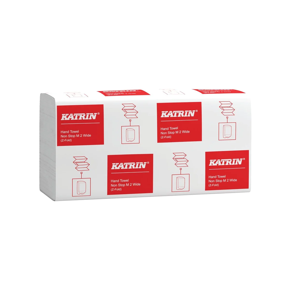 Katrin 2-Ply Z-Fold Paper Towels Handy Pack Non-Stop Wide 160 Sheets (Pack of 21) 101306